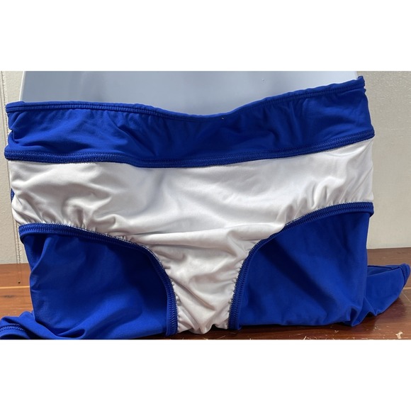 LAND'S‎ END ROYAL BLUE swim Bottom Skirt Size 8 Beach Pool - Picture 7 of 15